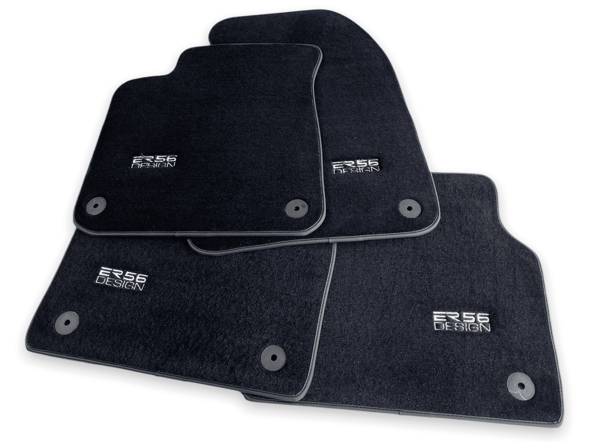 Floor Mats for Audi A4 - B7 Convertible (2006-2009) ER56 Design - AutoWin