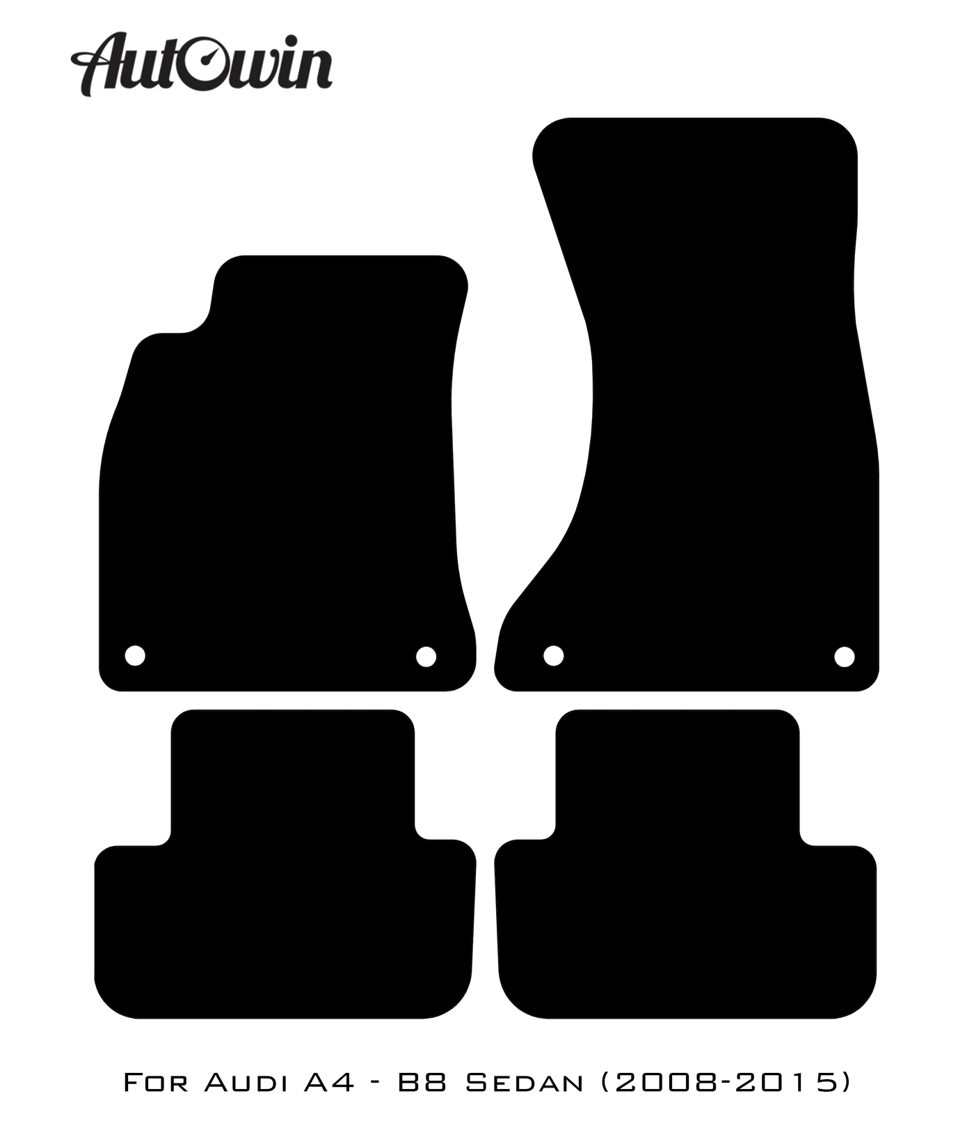 Floor Mats for Audi A4 - B8 Sedan (2008-2015) - AutoWin