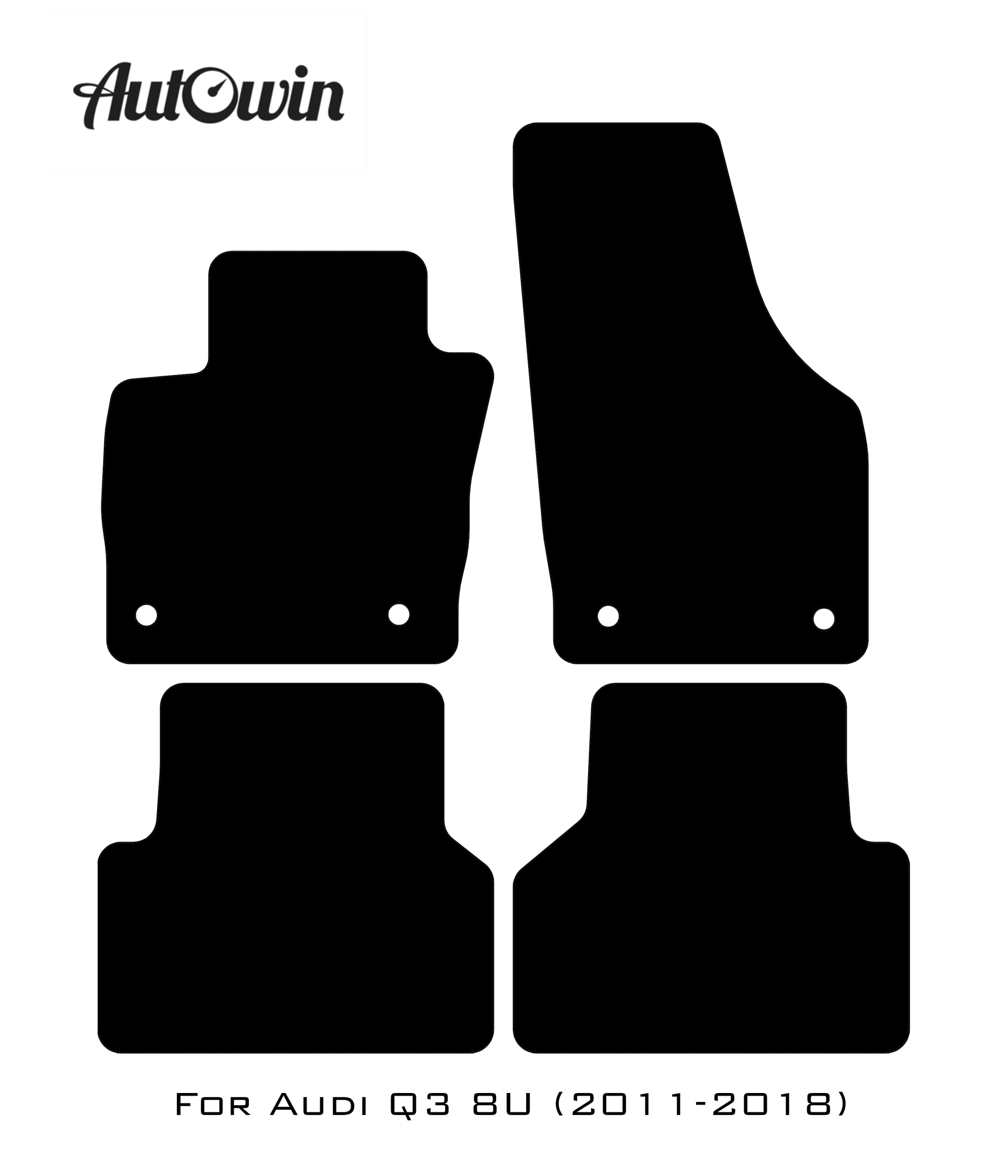 Floor Mats for Audi Q3 8U (2011-2018) ER56 Design - AutoWin