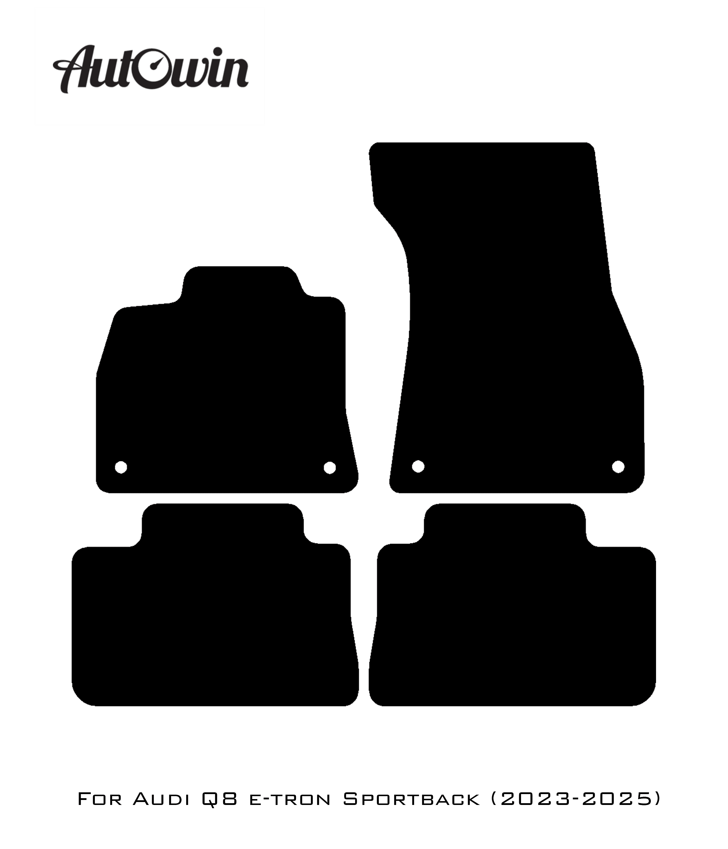Floor Mats for Audi Q8 e-tron Sportback (2023-2025) ER56 Design - AutoWin
