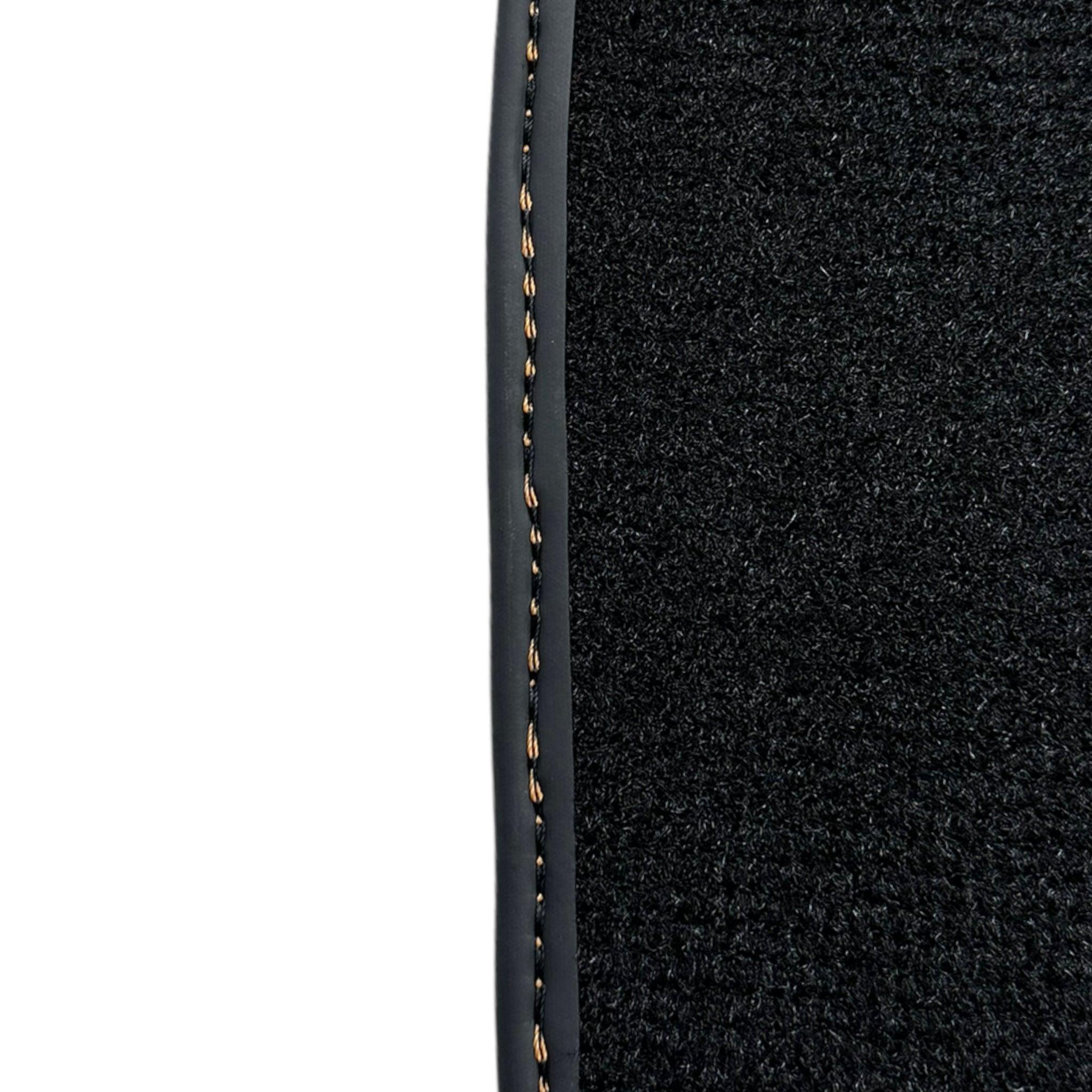Floor Mats For Bentley Flying Spur (2019-2023) with Orange Alcantara Leather - AutoWin