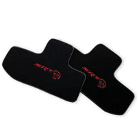 Floor Mats For Dodge Challenger Srt 2011-2021 With Emblem Tailored Black Carpets - AutoWin