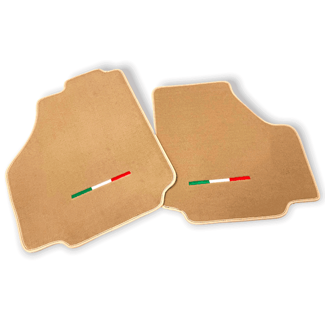 Floor Mats For Ferrari 488 Pista Spider (2019-2021) Beige Autowin Brand Italian Edition