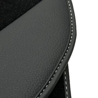 Floor Mats for Tesla Model X (6 Seats) Black Tailored Carpets ER56 Design - AutoWin