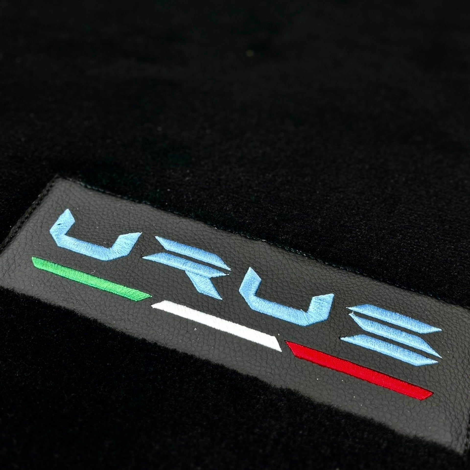 Floor Mats Set with Trunk Mat for Lamborghini Urus with Black Leather - AutoWin