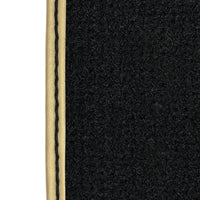 Golden Leather Floor Mats for Lamborghini Aventador with Bitcoin Sewing - AutoWin