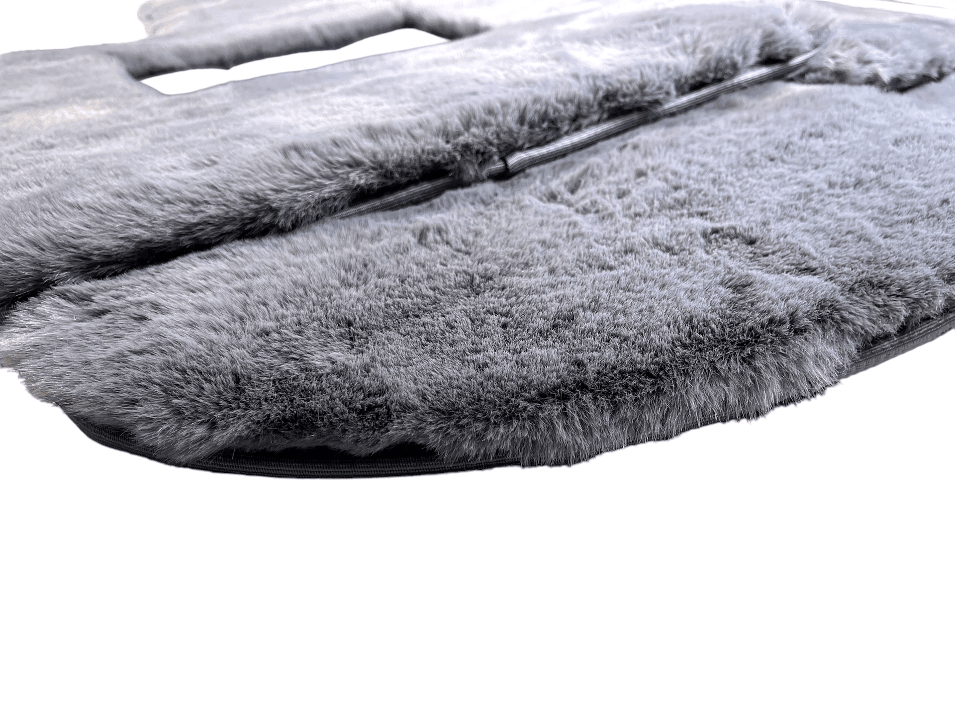 Gray Sheepskin Floor Mats For Bentley Continental GTC (2006–2011) Er56 Design - AutoWin