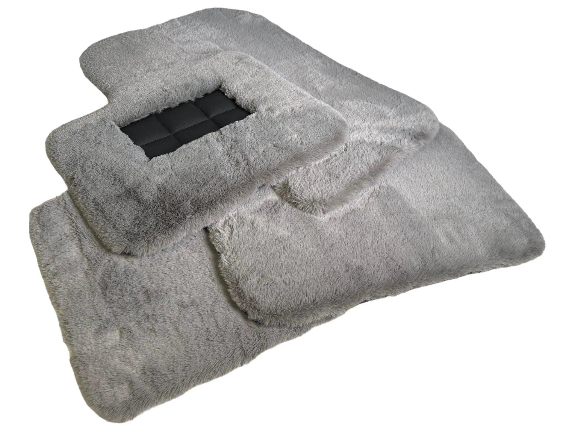 Gray Sheepskin Floor Mats For Bentley Flying Spur (2005-2013) Er56 Design Brand - AutoWin