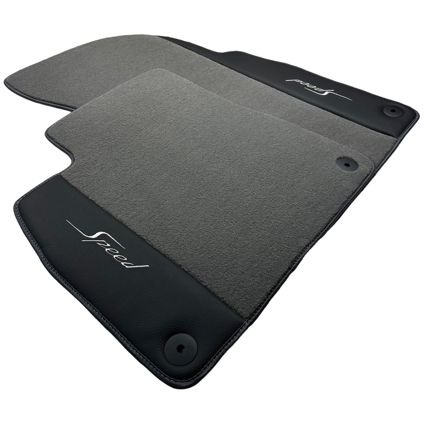 Grey Floor Mats For Bentley Bentayga (2015-2023) with Leather - AutoWin