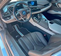 Carbon Fiber Floor Mats for BMW i8 Series L12 L15 | Cream Leather