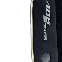 Black Floor Mats For Ferrari 488 Spider 2015-2022 - AutoWin