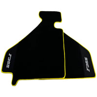 Black Floor Mats For Ferrari F355 1994-1999 With Alcantara Leather - AutoWin