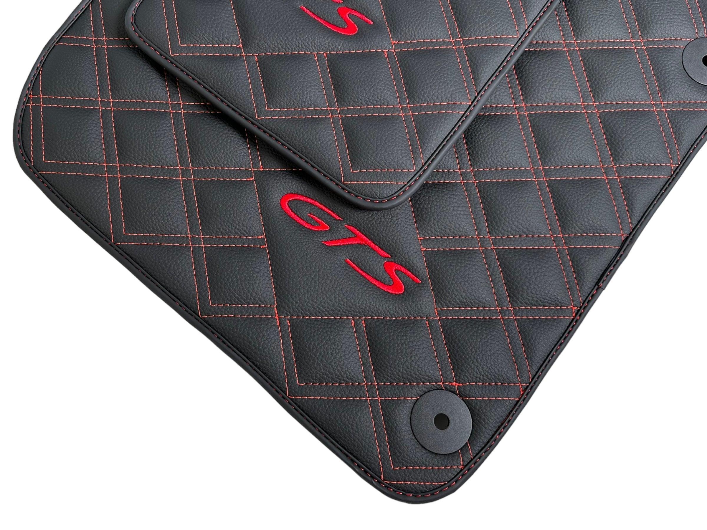 Leather Floor Mats for Porsche Taycan (2019-2023) - AutoWin