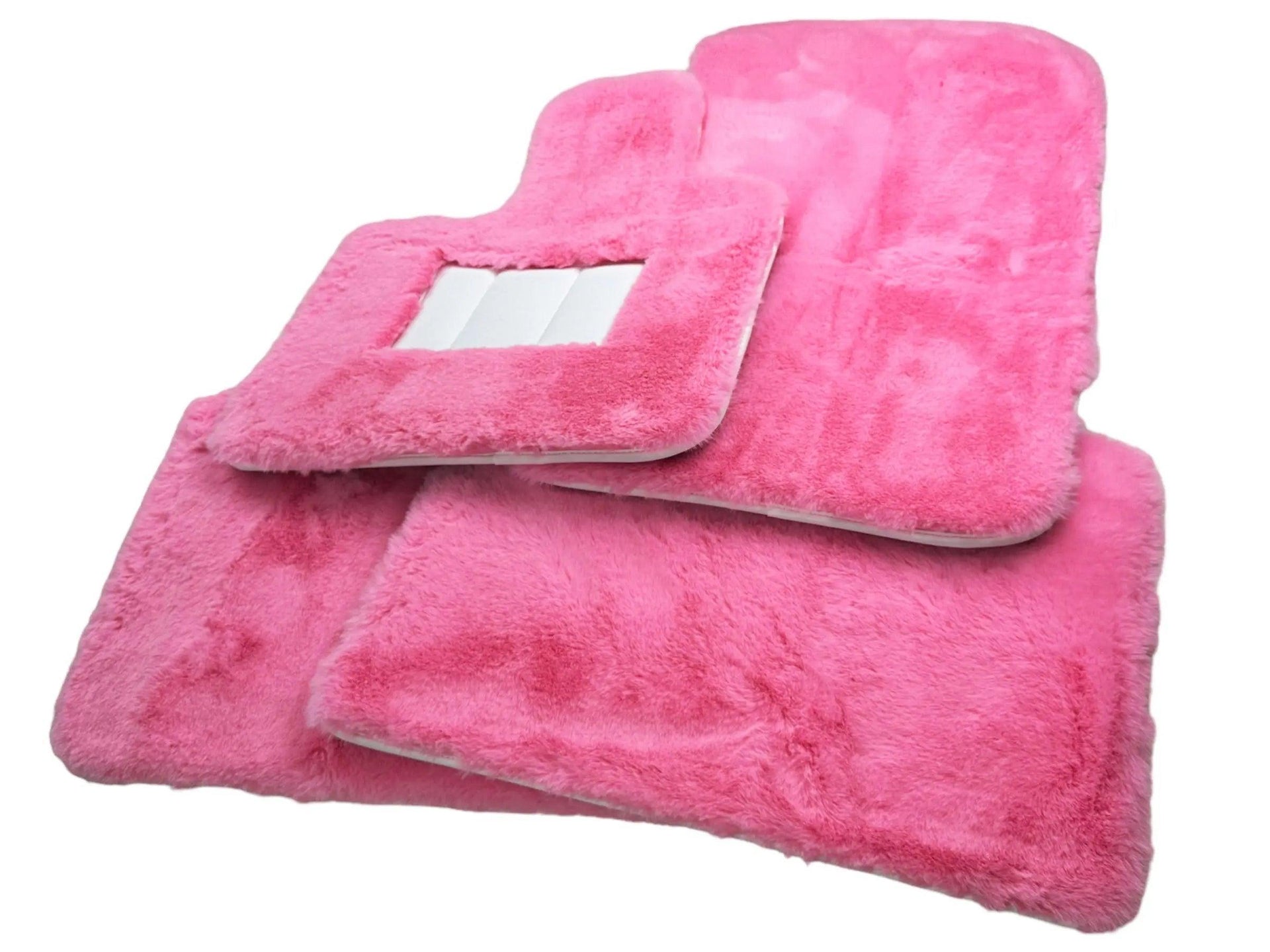 Pink Sheepskin Floor Mats For Rolls Royce Phantom Drophead Coupe 2007–2016 Er56 Design Brand - AutoWin