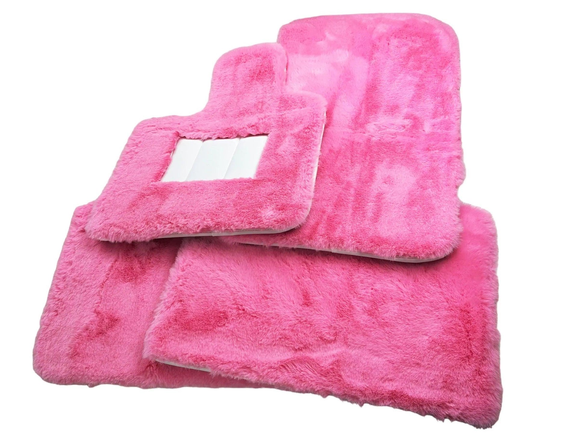 Pink Sheepskin Floor Mats For Rolls Royce Phantom Drophead Coupe 2007–2016 Er56 Design Brand - AutoWin
