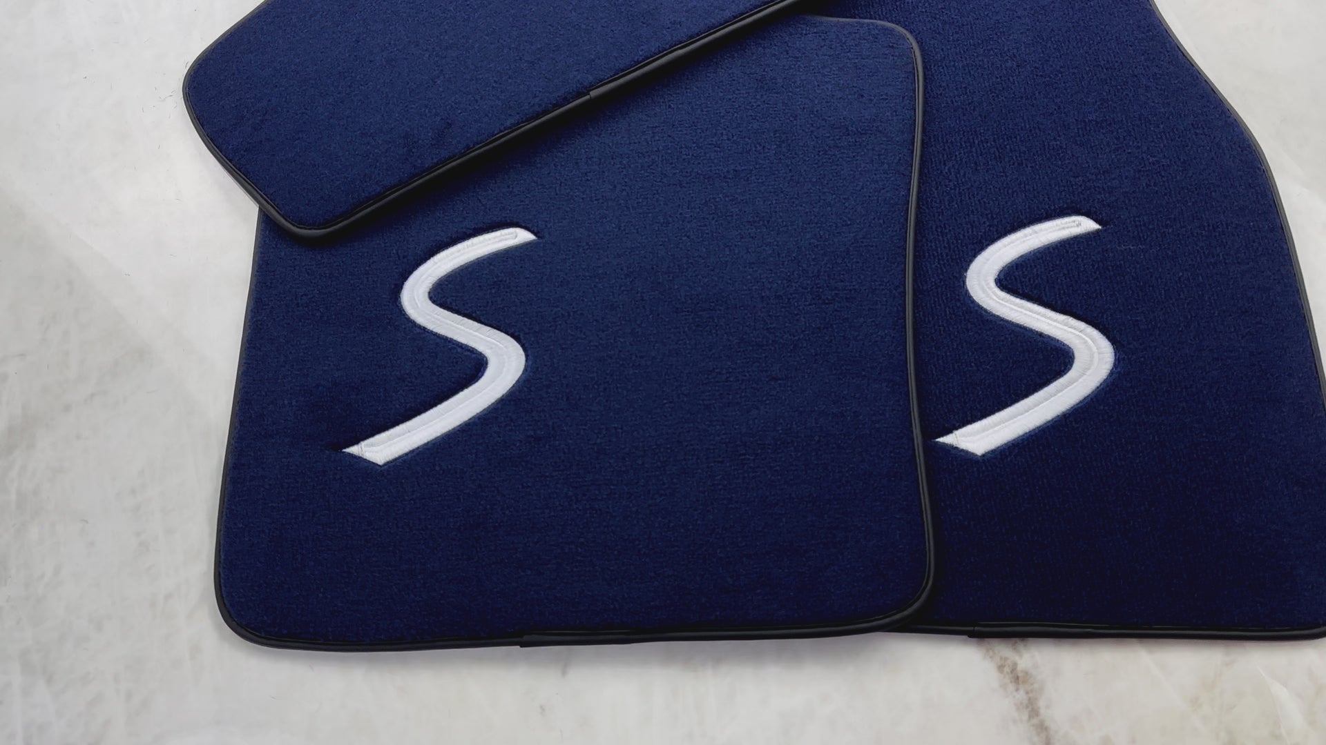 Tapetes de carro azul escuro para Mini Cooper / One R56 (2007-2014) - AutoWin