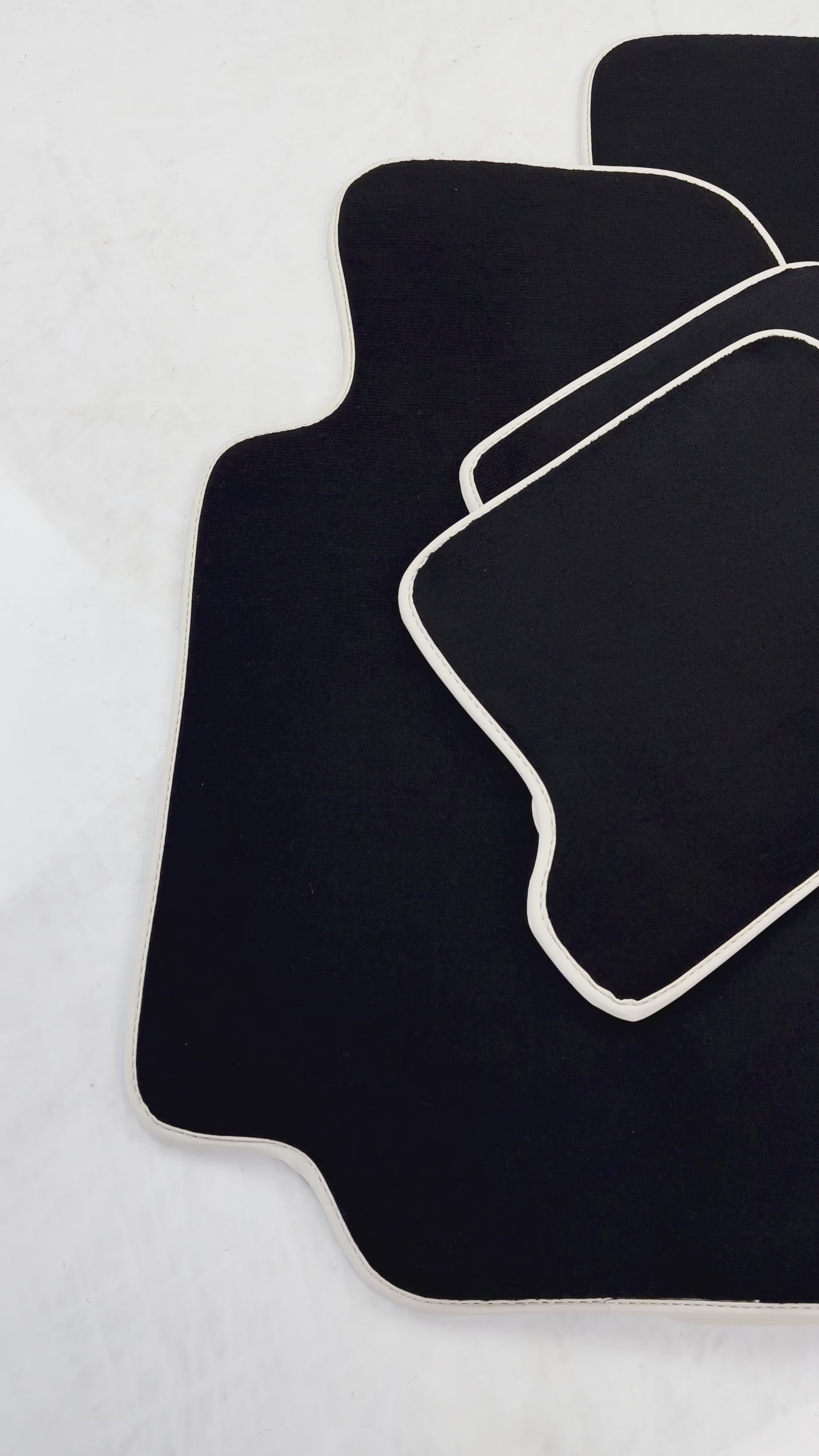 Tapetes de carro pretos para BMW 8 Series E31 Coupé de 2 portas (1989-1999) - AutoWin