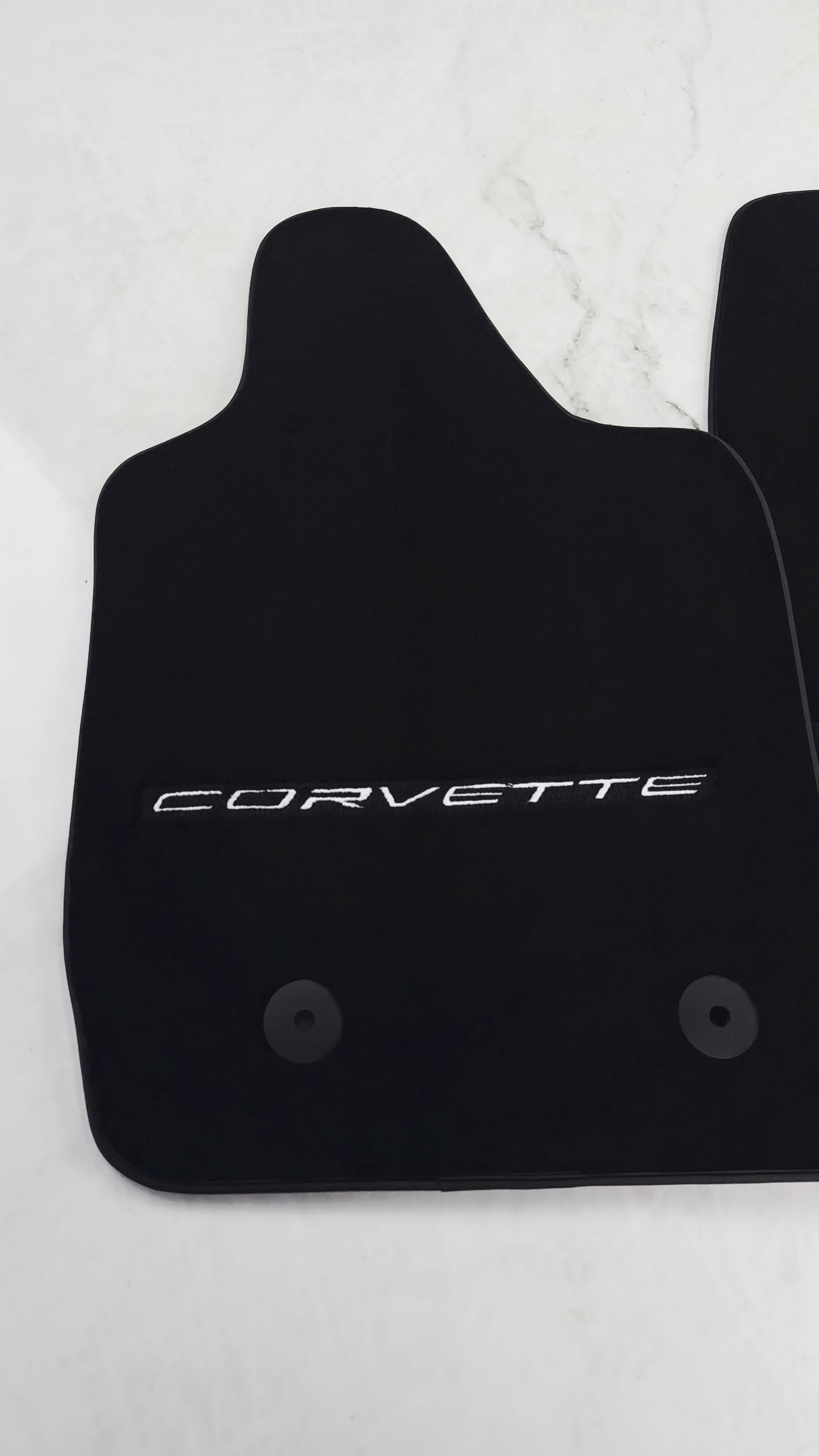 Tapetes de carro pretos para Chevrolet Corvette C7 (2014-2019) - AutoWin