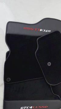 Capas de Carro Pretas para Ferrari GTC4 Lusso (2016-2023) com Couro