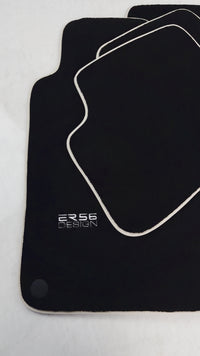 Mats de carro pretos para Mercedes Benz C-Class W203 (2000-2007) Design ER56