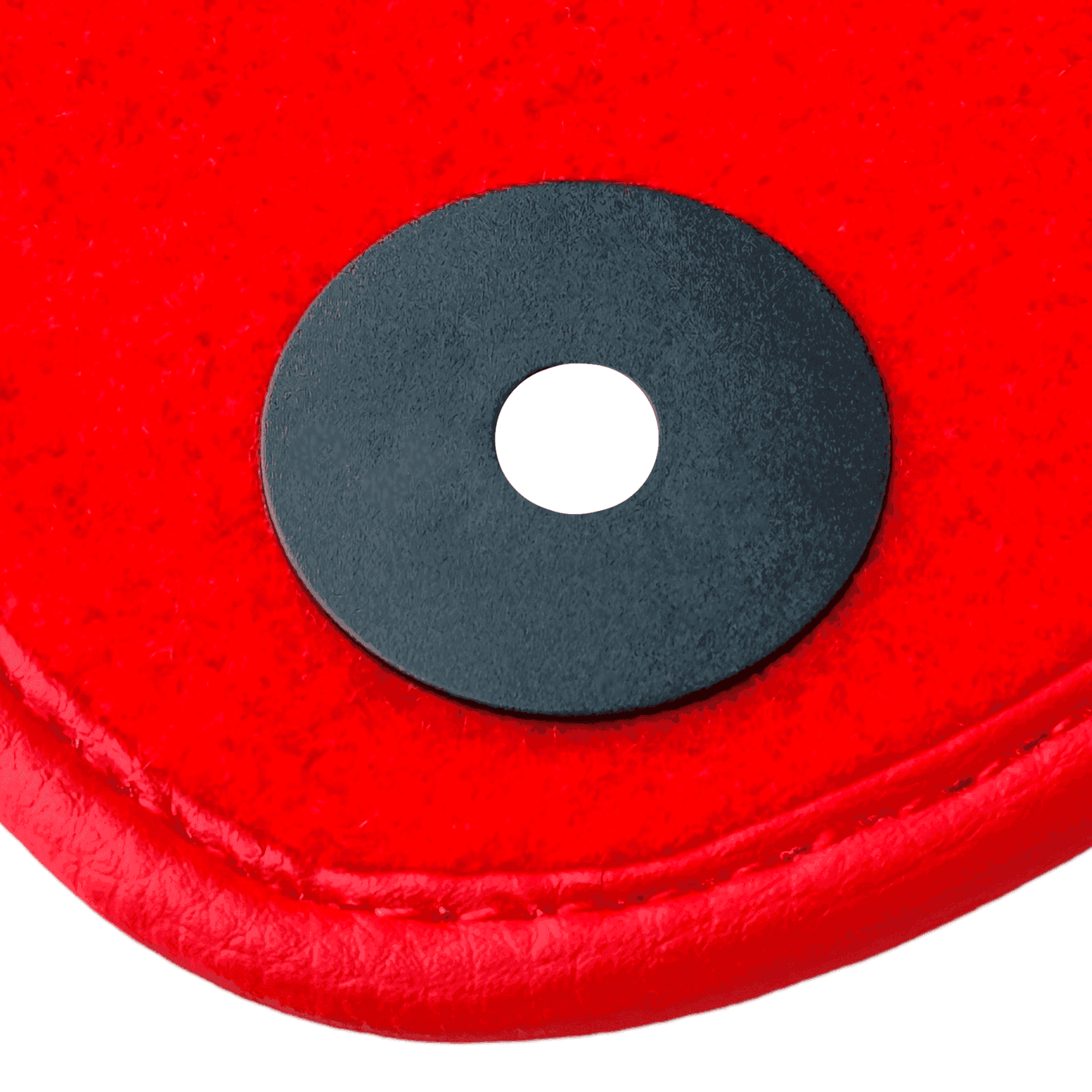 Red Floor Mats for Porsche 718 Boxster (2016-2023) with Leather - AutoWin