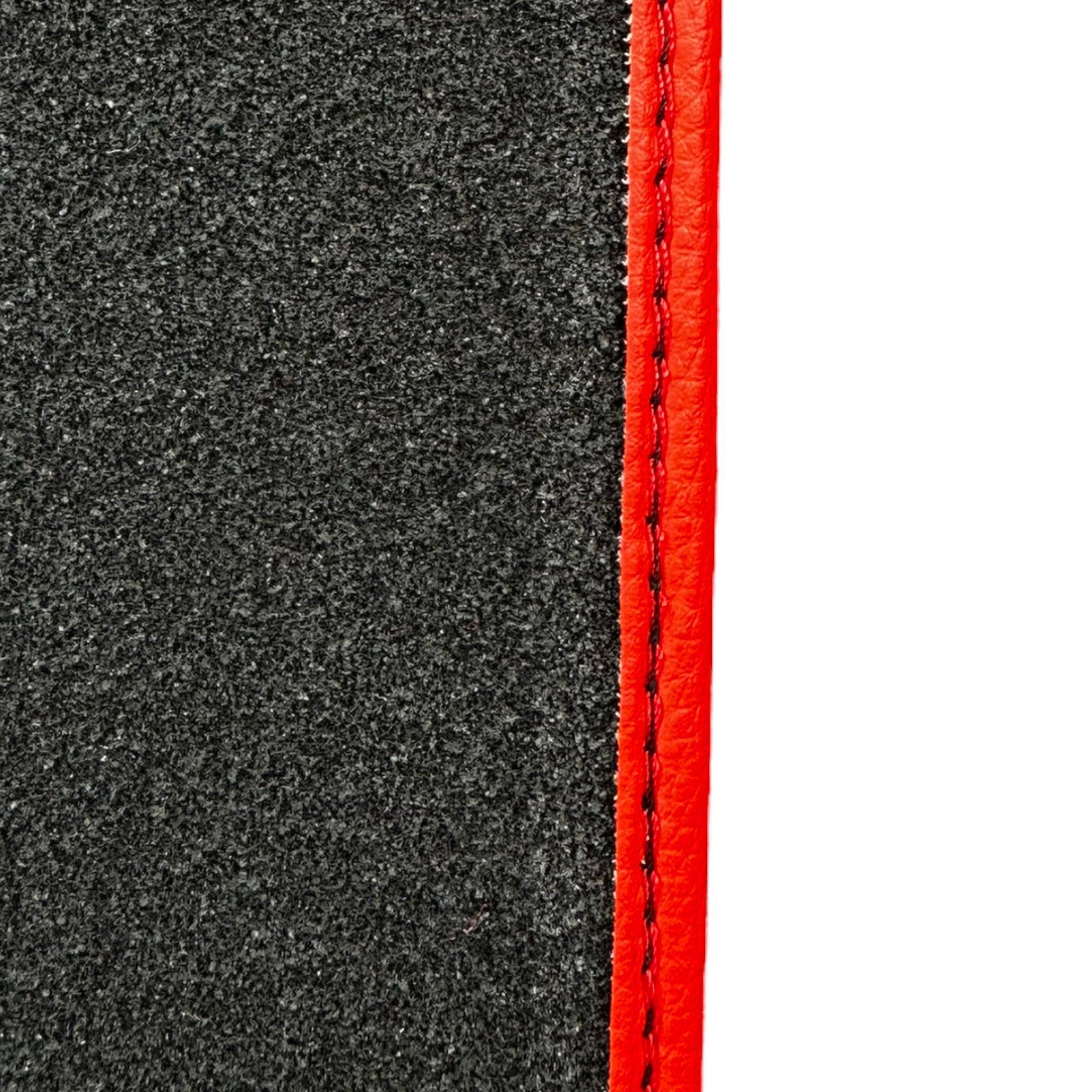 Red Floor Mats For Bentley Flying Spur (2005-2013) with Alcantara Leather - AutoWin