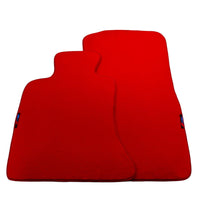 Red Floor Mats For BMW 5 Series F10 With M Package AutoWin Brand - AutoWin