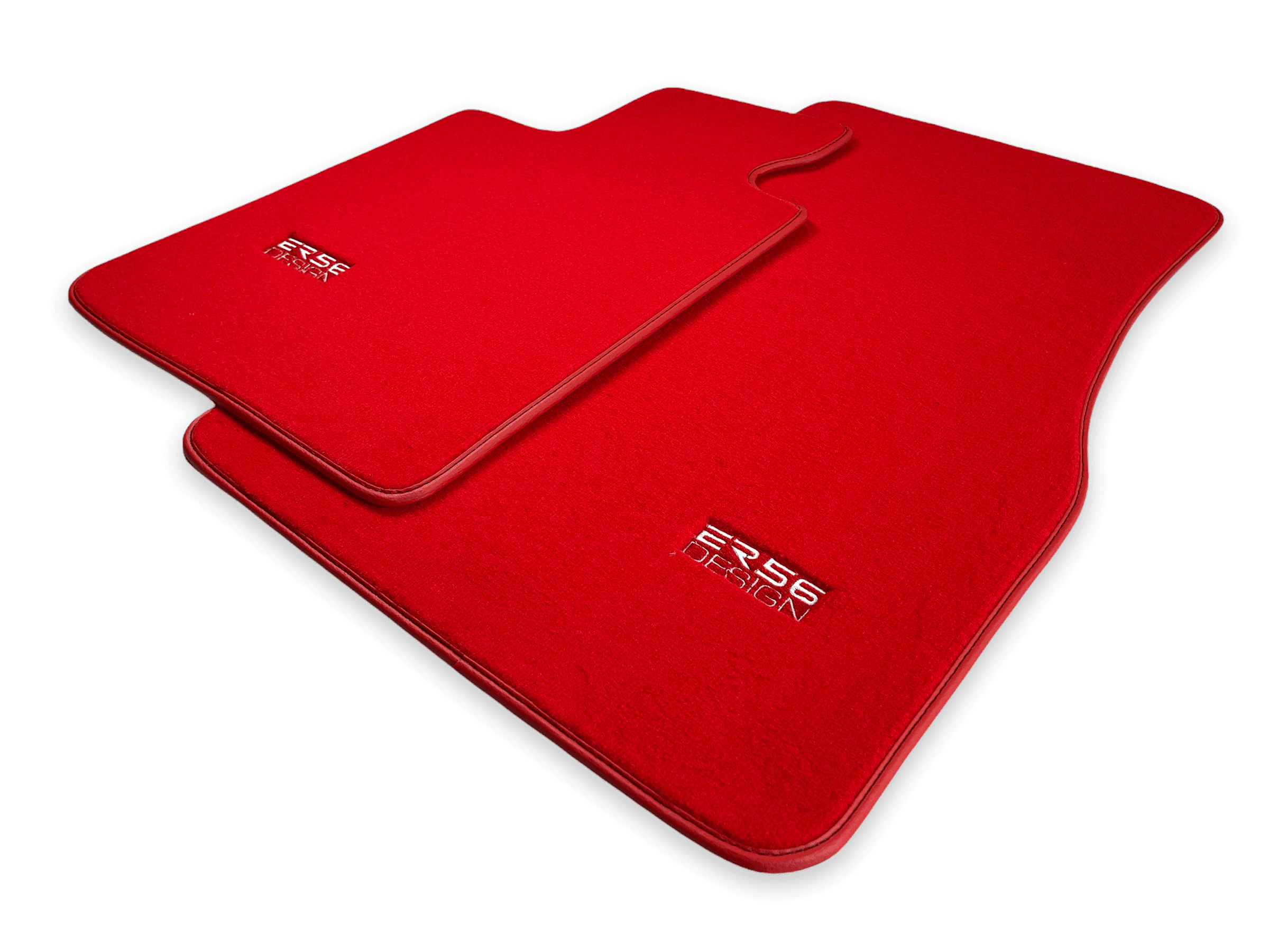 Red Floor Mats For BMW Z4 Series E86 Coupe (2003-2008) - ER56 Design Brand - AutoWin