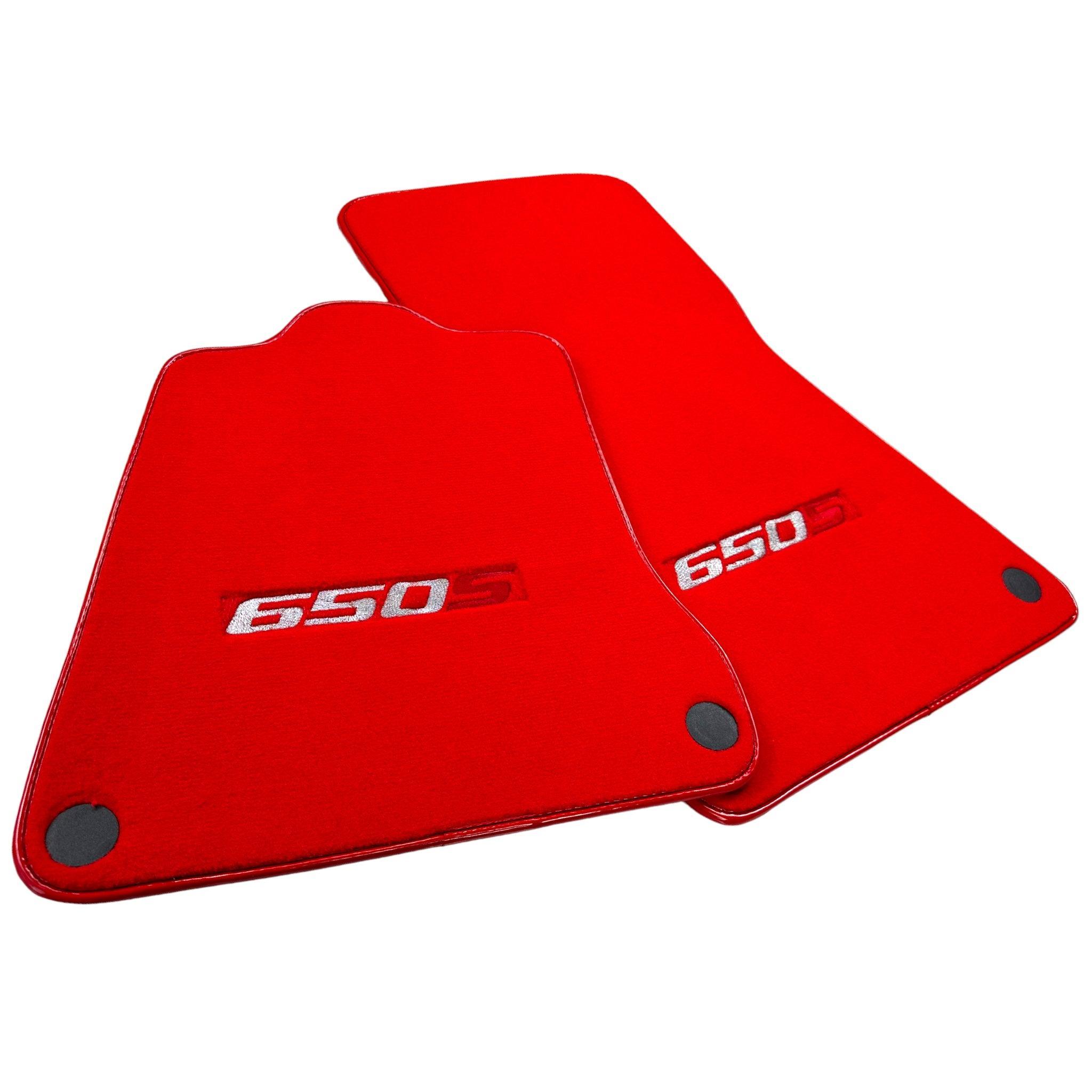Red Floor Mats For McLaren 650S Tailored - AutoWin
