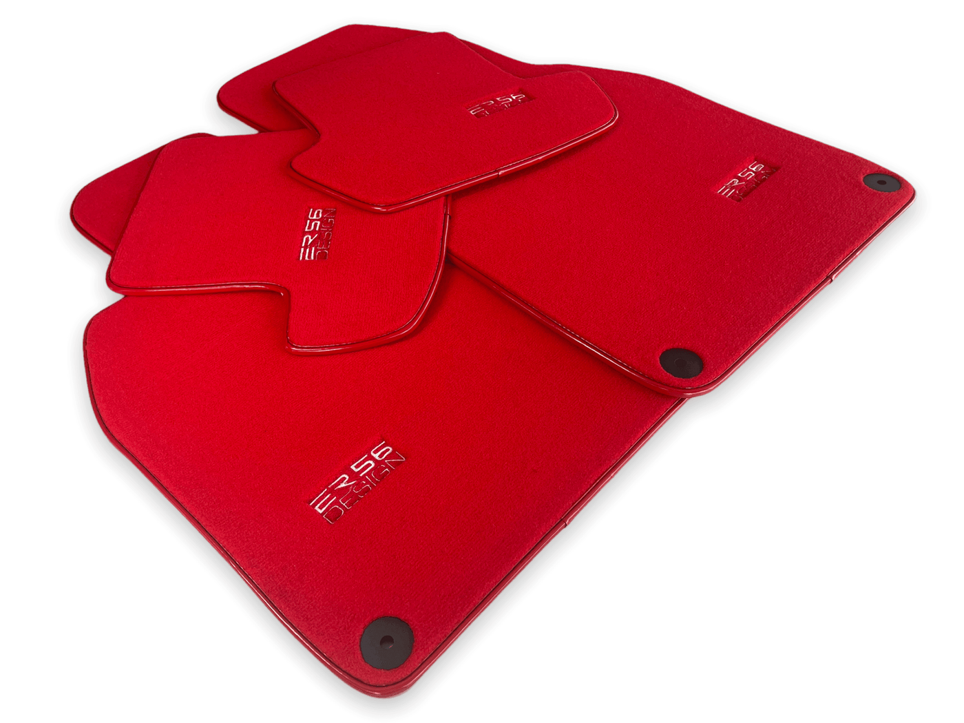 Red Floor Mats for Porsche Taycan (2019-2023) | ER56 Design - AutoWin