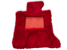 Red Sheepskin Floor Mats For Bentley Continental GTC (2011-2018) ER56 Design - AutoWin