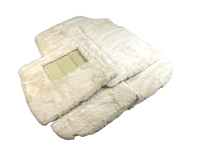 White Sheepskin Floor Mats For Bentley Continental GTC (2006–2011) Er56 Design - AutoWin