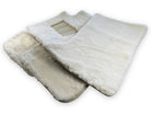 White Sheepskin Floor Mats For Bentley Flying Spur (2005-2013) Er56 Design Brand - AutoWin