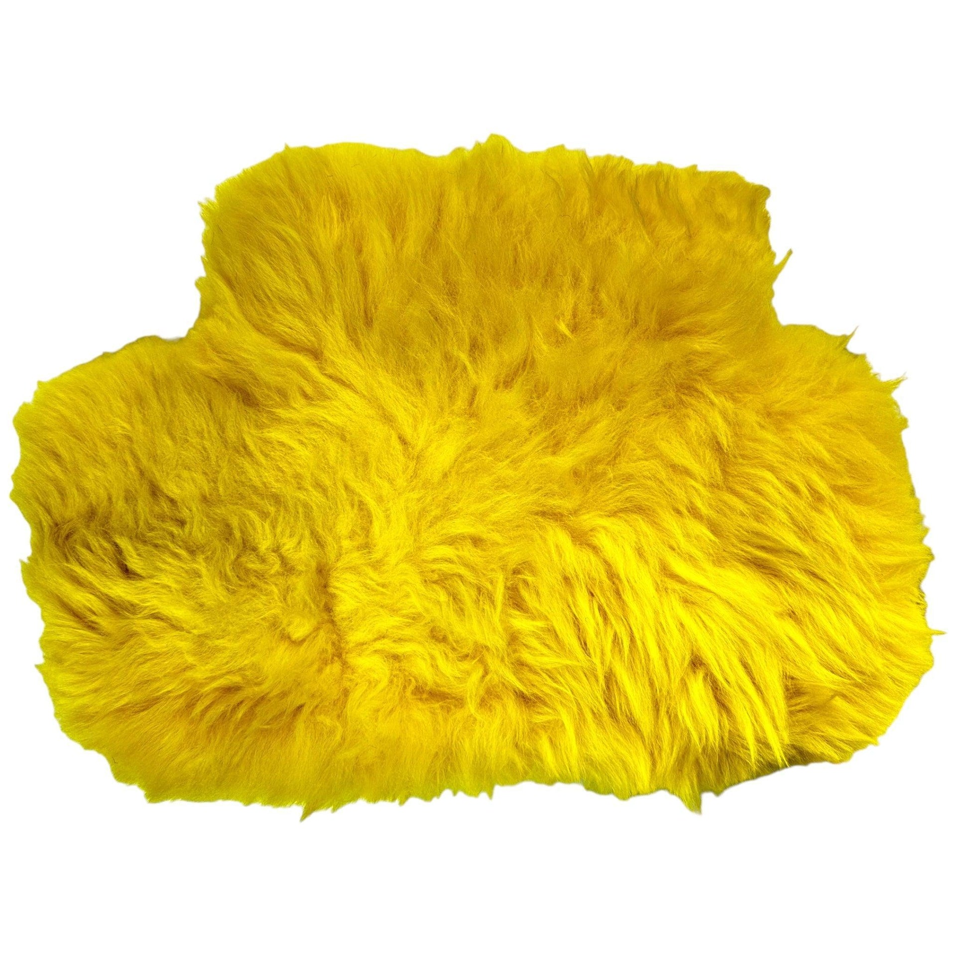 Yellow Sheepskin Floor Mats for Rolls Royce Phantom Drophead Coupe (2007-2016) ER56 Design Brand - AutoWin