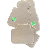 Beige Floor Mats For BMW X2 Series F39 Brand Tailored Set Perfect Fit Green - AutoWin