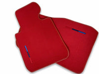 Red Floor Mats For BMW 7 Series E65 With M Package - AutoWin