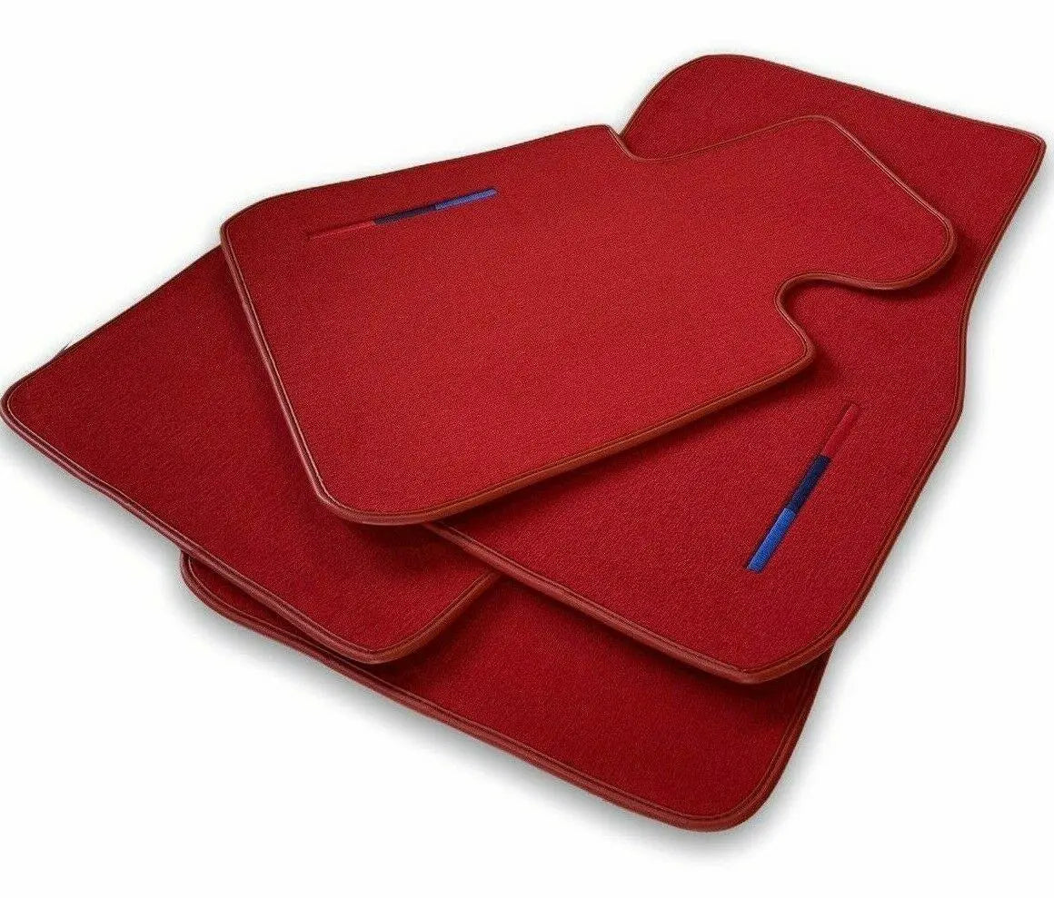 Red Floor Mats For BMW X6 Series G06 With M Package - AutoWin
