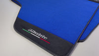 Blue Floor Mats for Lamborghini Diablo 1990-2001 With Alcantara Leather