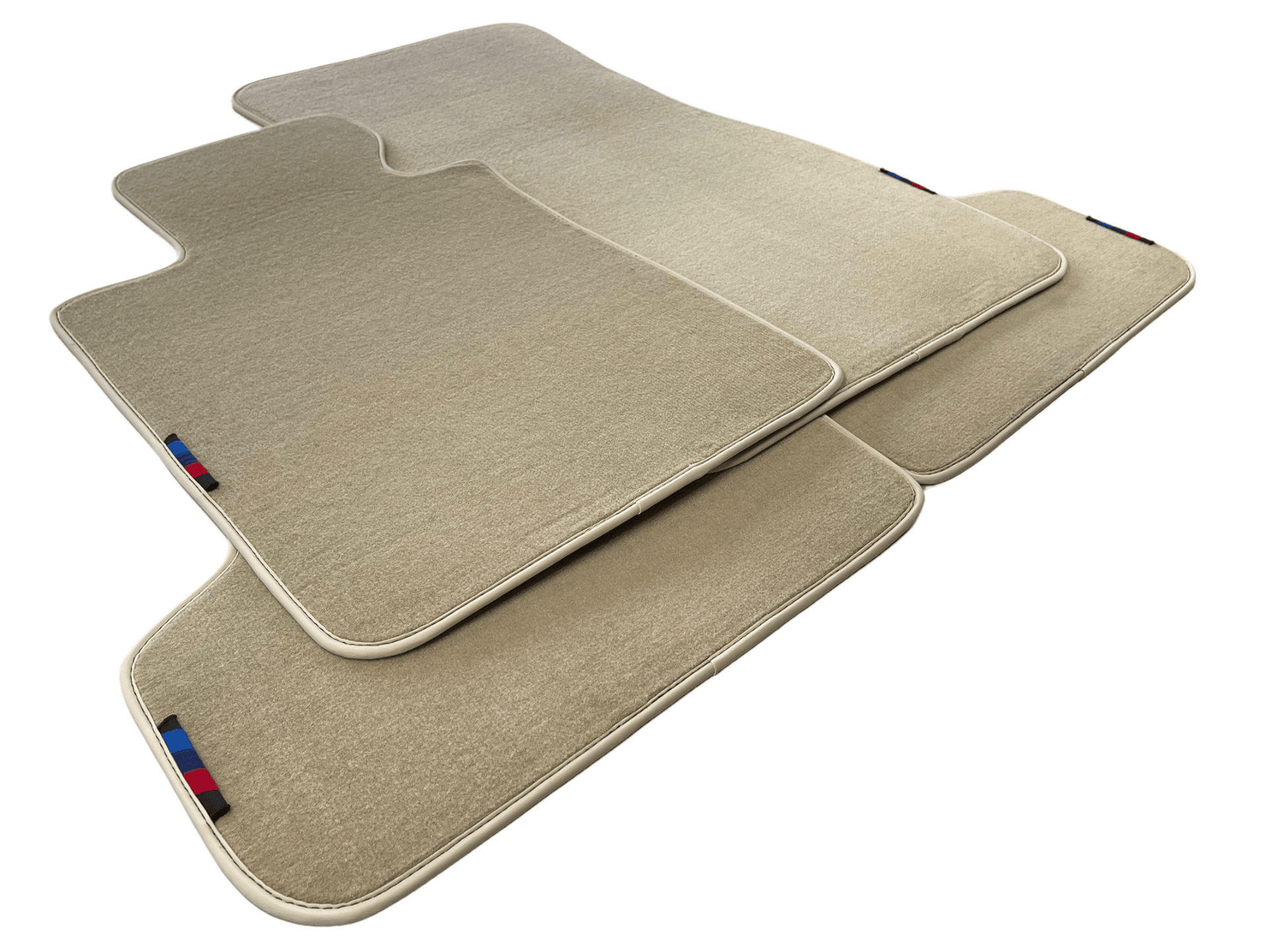 Beige Floor Mats For BMW 1 Series E82 With M Package - AutoWin