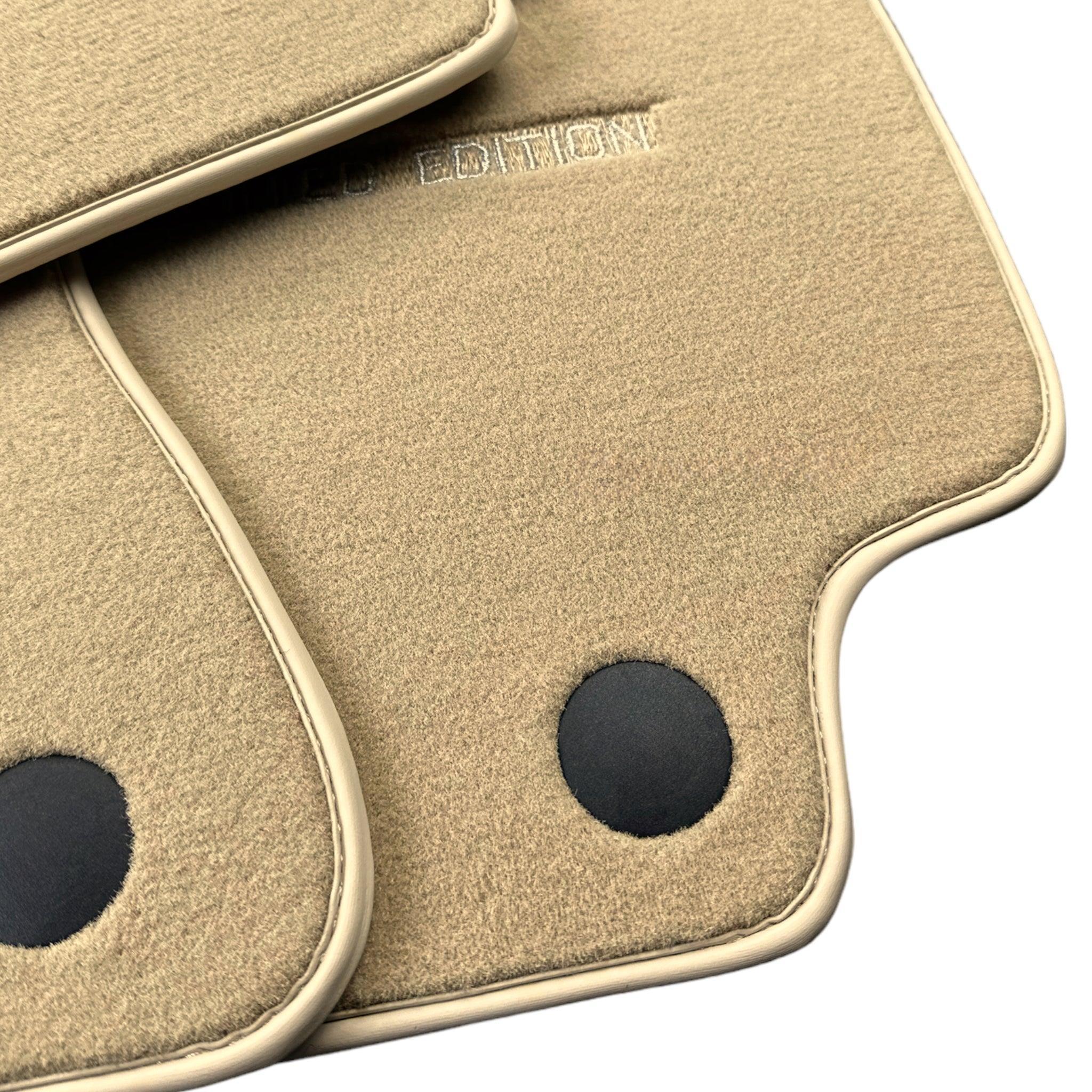 Beige Floor Mats For Mercedes Benz C-Class C204 Coupe (2011-2015) | Limited Edition - AutoWin