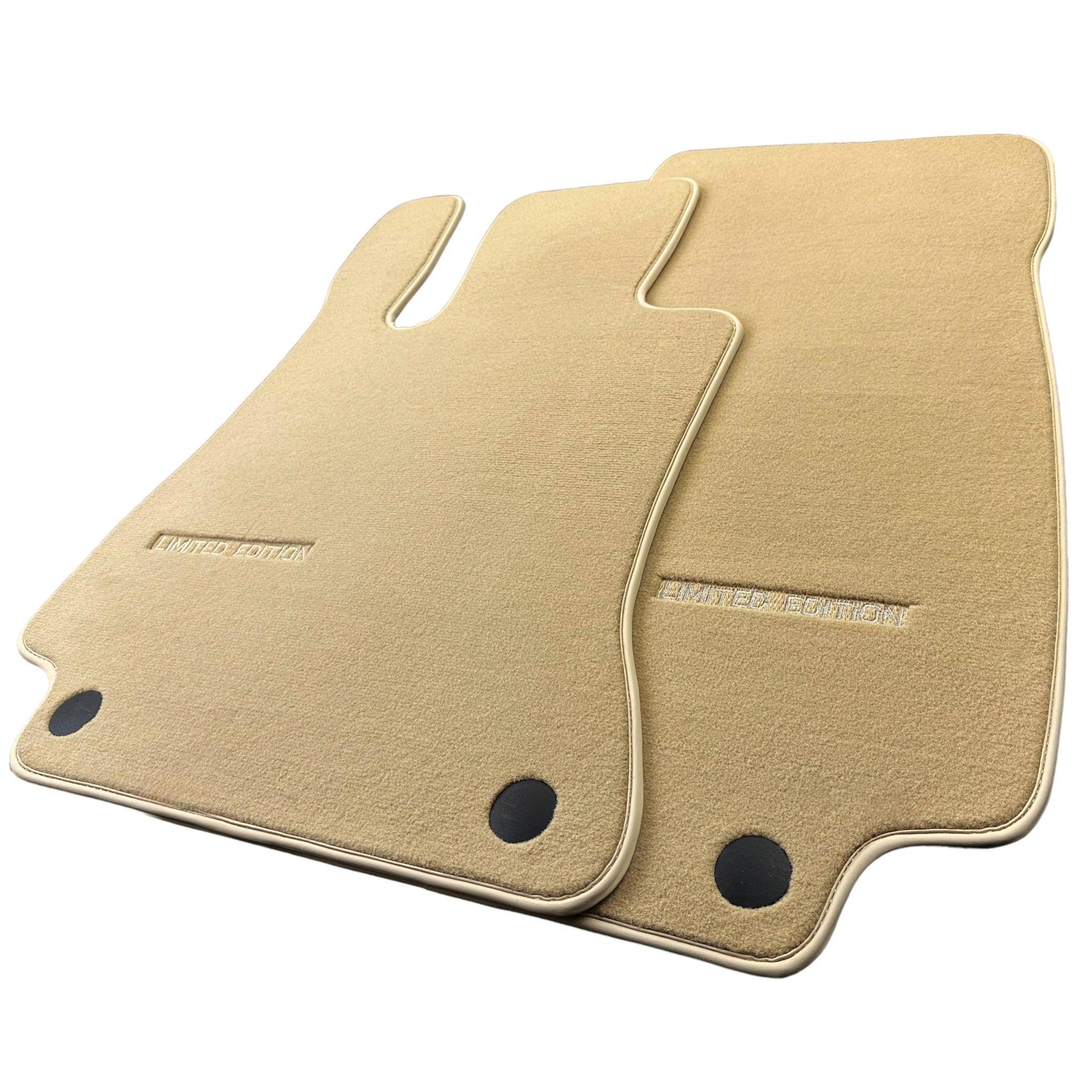 Beige Floor Mats For Mercedes Benz C-Class C204 Coupe (2011-2015) | Limited Edition - AutoWin