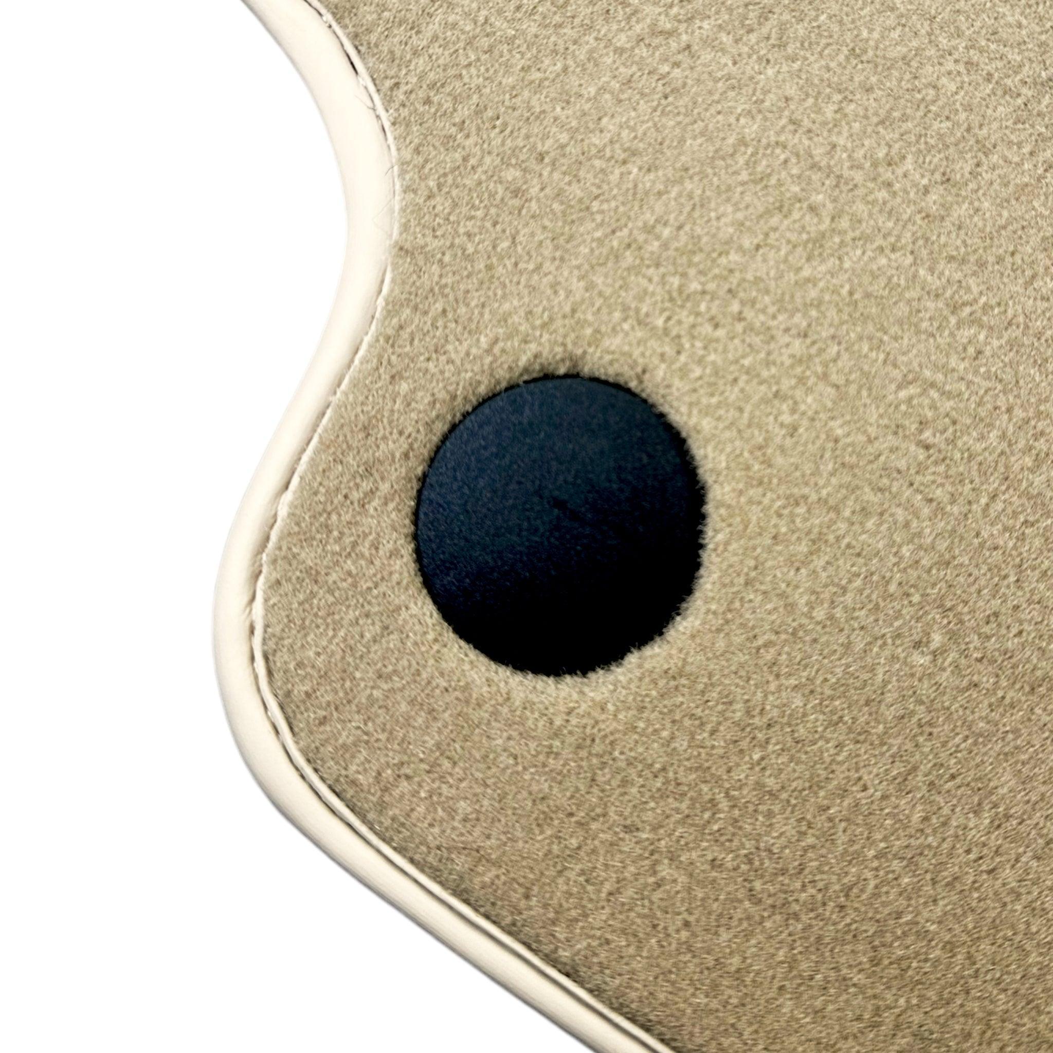 Beige Floor Mats For Mercedes Benz C-Class S205 Wagon (2014-2018) Hybrid | Limited Edition - AutoWin