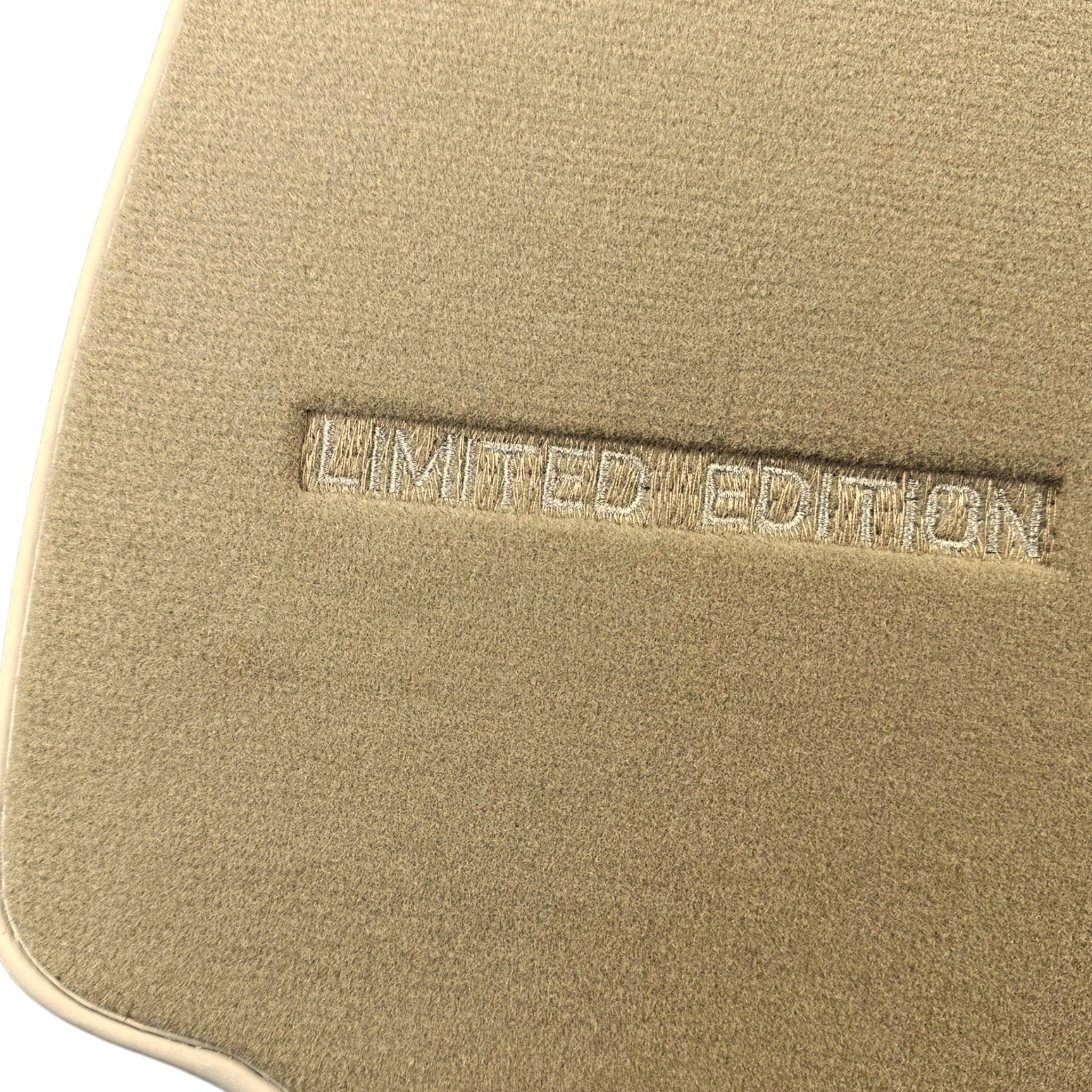 Beige Floor Mats For Mercedes Benz C-Class S205 Wagon Facelift (2018-2023) Hybrid | Limited Edition - AutoWin