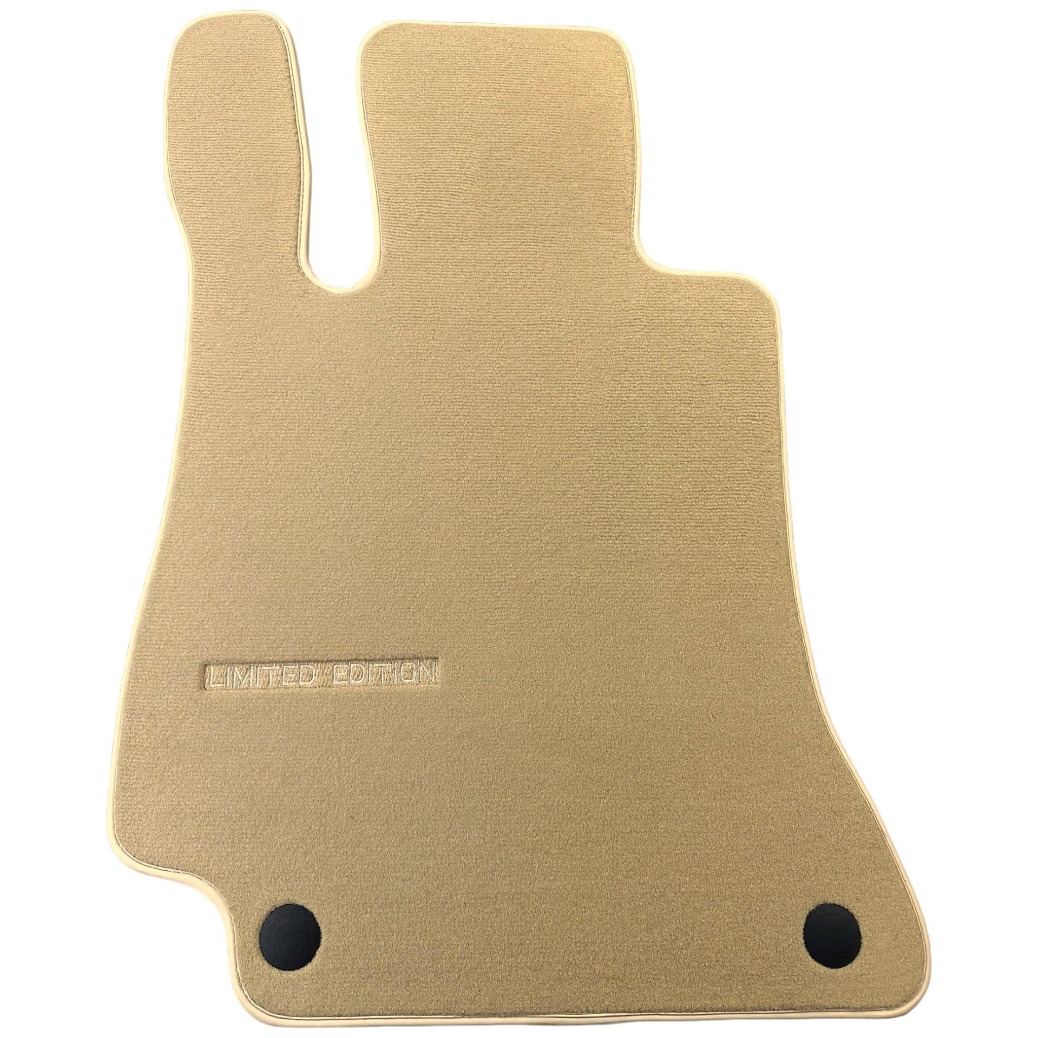 Beige Floor Mats For Mercedes Benz C-Class S205 Wagon Facelift (2018-2023) Hybrid | Limited Edition - AutoWin