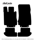 Beige Floor Mats For Mercedes Benz CL-Class C215 Coupe (1999-2006) | Limited Edition - AutoWin
