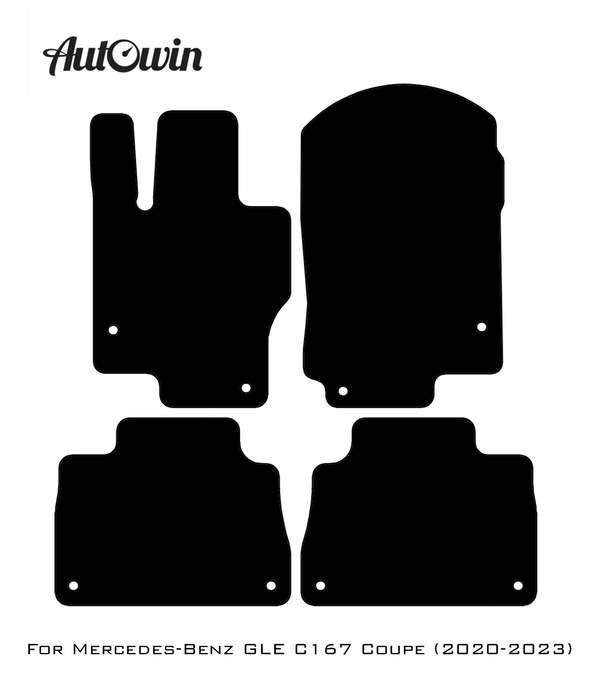 Beige Floor Mats For Mercedes Benz GLE-Class C167 Coupe (2020-2023) | Limited Edition - AutoWin