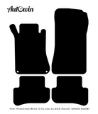Beige Leather Floor Mats For Mercedes Benz C-Class CL203 Coupe (2000-2008) | ER56 Design - AutoWin