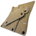 Beige Leather Floor Mats For Mercedes Benz C-Class CL203 Coupe (2000-2008) | ER56 Design - AutoWin