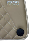 Beige Leather Floor Mats For Mercedes Benz E-Class W214 Sedan (2023-2024) Hybrid | ER56 Design - AutoWin