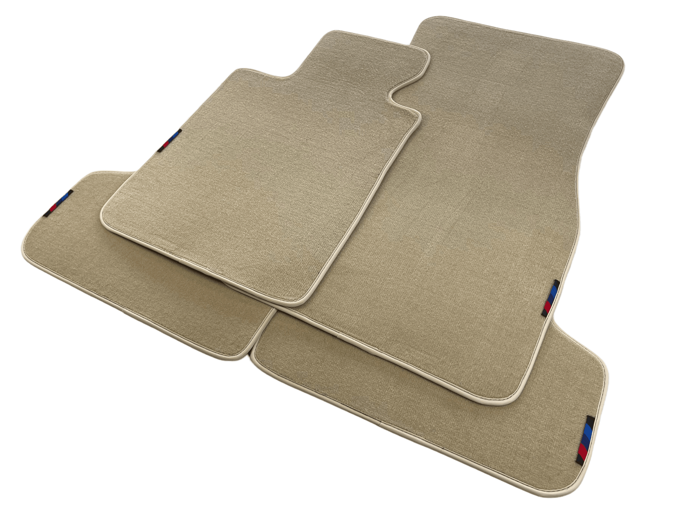 Beige Mats For BMW 5 Series G30 With M Package - AutoWin